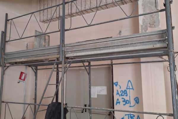 SCALCINATURA DELLA TRAVE A29-A30